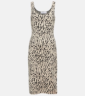 White Label printed silk-blend midi dress | Proenza Schouler