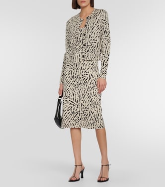 White Label printed silk-blend midi dress | Proenza Schouler