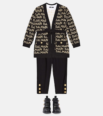T-shirt en coton à logo | Balmain Kids