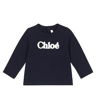 Baby - T-shirt in cotone con logo | Chloé Kids
