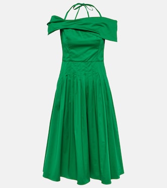 Vestido midi de seda | Oscar de la Renta