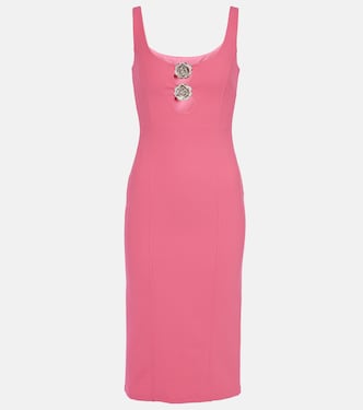 Vestido midi de jersey adornado | Blumarine