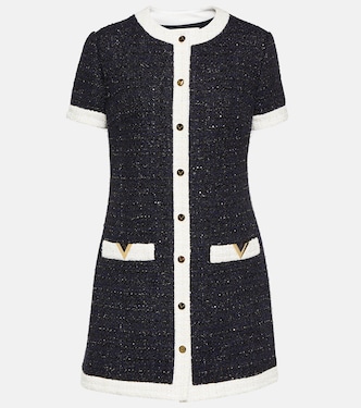 VGold sequined tweed minidress | Valentino