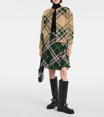 Cardigan Burberry Check aus einem Wollgemisch | Burberry
