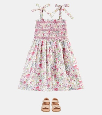 Evelia floral smocked cotton dress | La Coqueta