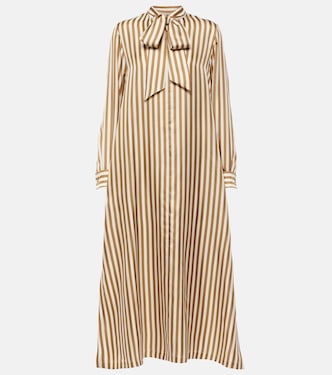 Vestido largo Faesite de sarga de seda | Max Mara