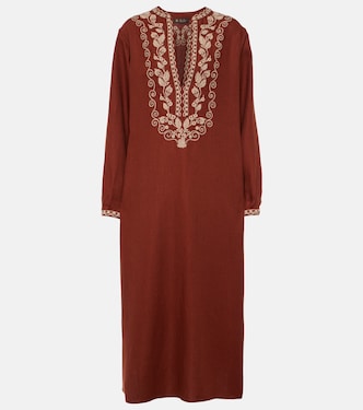 Bestickter Kaftan Faye aus Leinen | Loro Piana