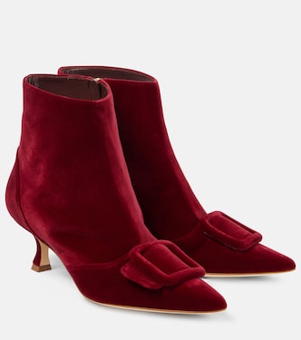 Botines Baylow de terciopelo | Manolo Blahnik