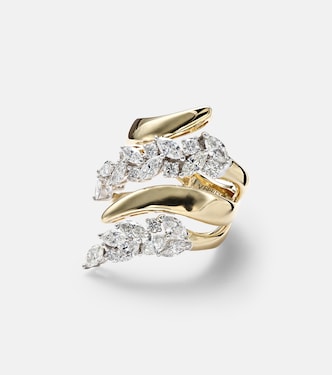 Anello Golden Strada in oro 18kt con diamanti | Yeprem