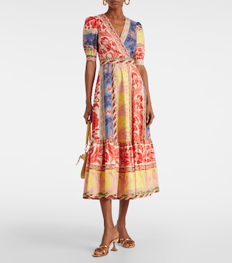 Vestido envolvente de algodón estampado | Etro