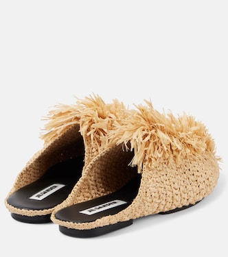 Mules de rafia con flecos | Jil Sander
