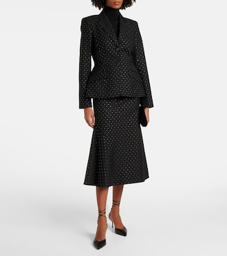 Blazer en coton et laine à pois | Erdem