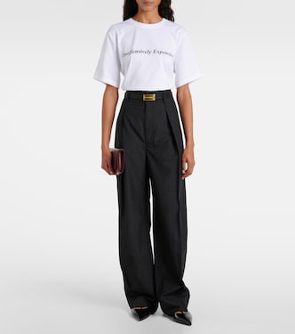 Printed cotton jersey T-shirt | Victoria Beckham