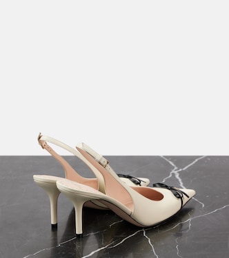 Slingback-Pumps Bepointy 80 aus Leder | Valentino Garavani