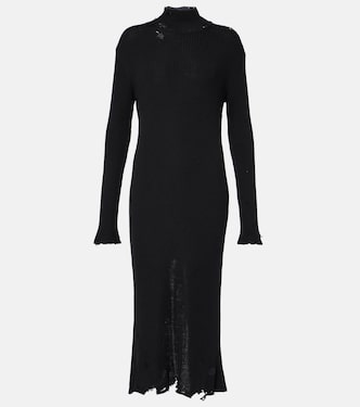 Midikleid aus einem Wollgemisch | Balenciaga