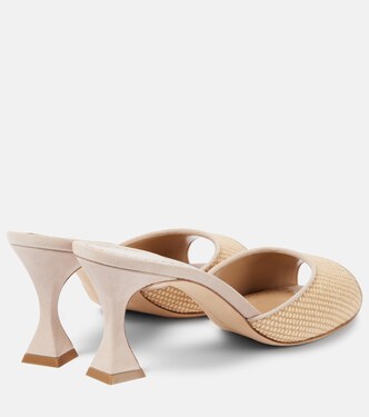 Jadara 70 raffia mules | Manolo Blahnik