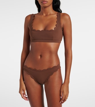Mini Palm Springs scalloped bikini top | Marysia