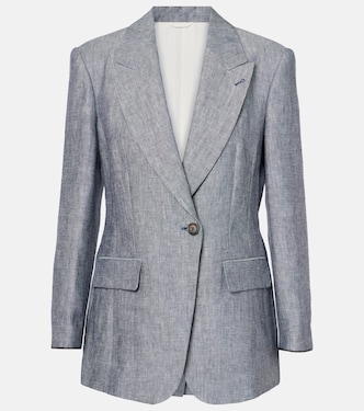 Hemp and linen blazer | Brunello Cucinelli