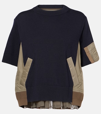 Camiseta en mezcla de algodón | Sacai
