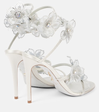 Sandales 105 en satin à cristaux | Rene Caovilla