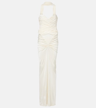 Samsara ruched strapless gown | The New Arrivals Ilkyaz Ozel