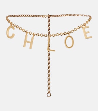 Chloé Letters gold-plated brass belt | Chloé