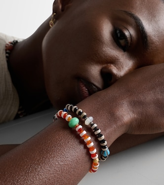 Beaded bracelet with gemstones | Ileana Makri