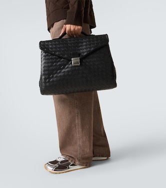 Archivest Intrecciato编织皮革公文包 | Bottega Veneta