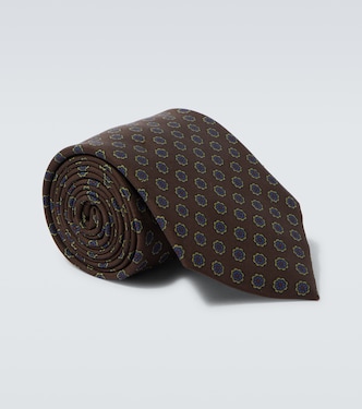 Polka-dot silk tie | Dunhill