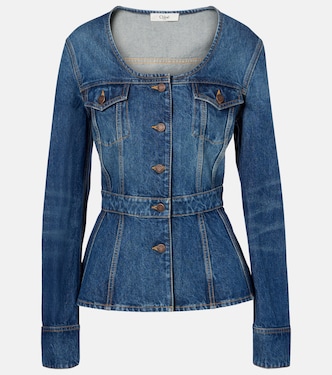 Chaqueta de denim con peplum | Chloé