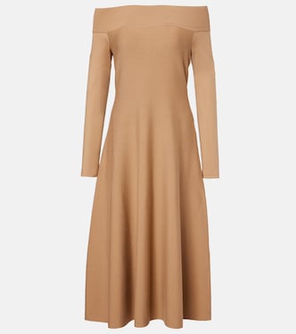 Vestido midi Abrillong en mezcla de cachemir | Ralph Lauren Collection
