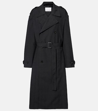 Bleecker plaid trench coat | The Frankie Shop