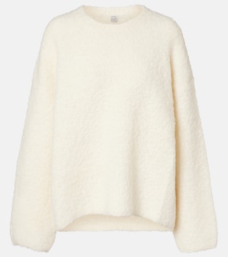 Oversized alpaca and wool-blend bouclé sweater | Toteme