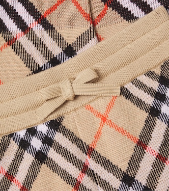 Burberry Check wool sweatpants | Burberry Kids