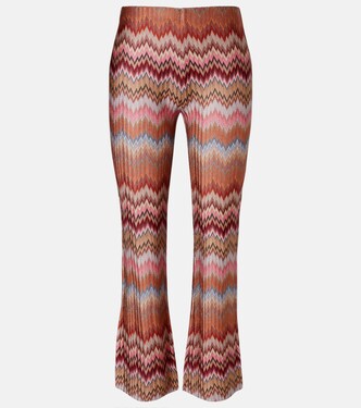 High-Rise-Hose mit Zickzack-Muster | Missoni