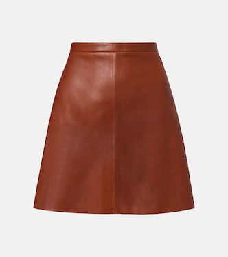 Lucie 22 leather miniskirt | Stouls