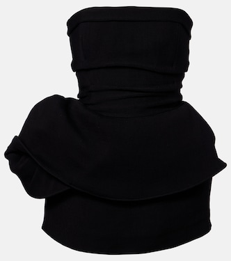 Asymmetric peplum bustier dress | Magda Butrym