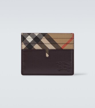 Burberry Check leather card holder | Burberry