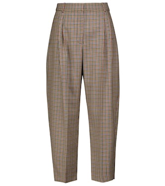 Pantaloni Cavalry in lana pied-de-poule | Stella McCartney