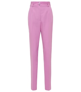 Pantaloni in twill tecnico a vita alta | Dolce&Gabbana