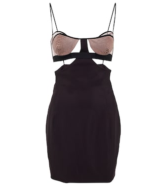 Cutout mesh-paneled minidress | Nensi Dojaka