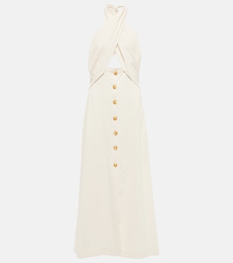 Soffio cutout halterneck midi dress | Nanushka