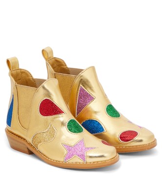 Stiefel aus Metallic-Lederimitat | Stella McCartney Kids