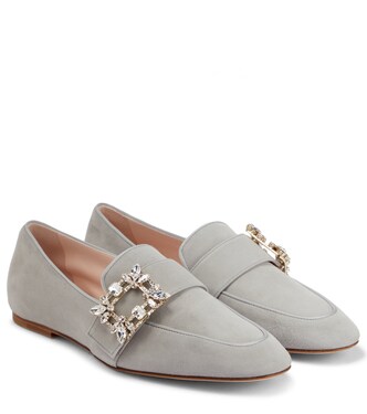Mini Broche suede loafers | Roger Vivier