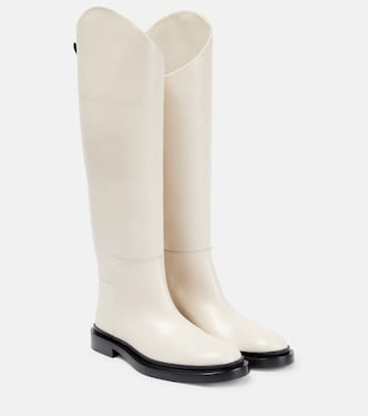 Botas altas de piel con paneles | Jil Sander