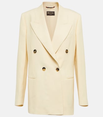 Blazer doppiopetto Aurora in lino e lana | Loro Piana