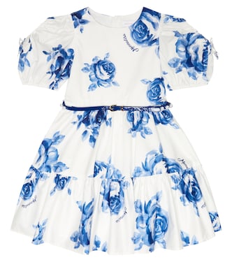 Adele floral cotton dress | Monnalisa