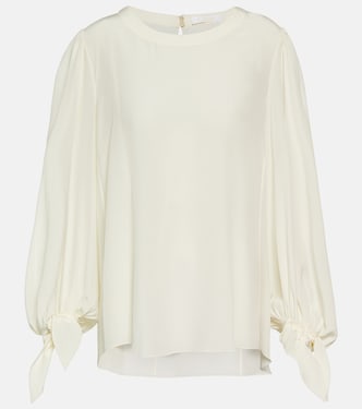 Blusa in crêpe de chine | Chloé