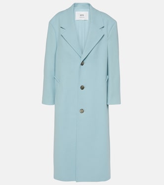 Abrigo de gabardina en mezcla de lana | Ami Paris