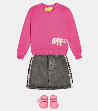 Jupe en jean à logo | Off-White Kids